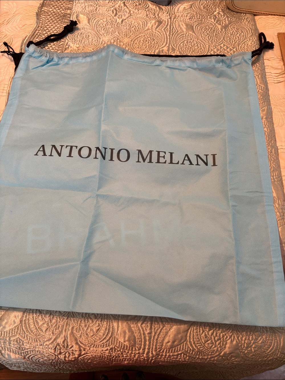 Antonio Melani Light Blue Drawstring Dust Bag -
